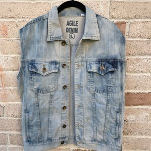 Jean vest jacket
